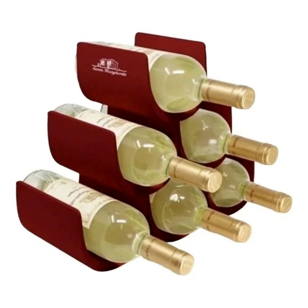 NIB Red Santa Margherita and Alessi “Noe” Wine Rack